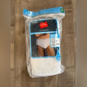 NEW Hanes Ultimate Tagless Brief 7 Pair Men XL 40-42" White Comfort Flex Wicking